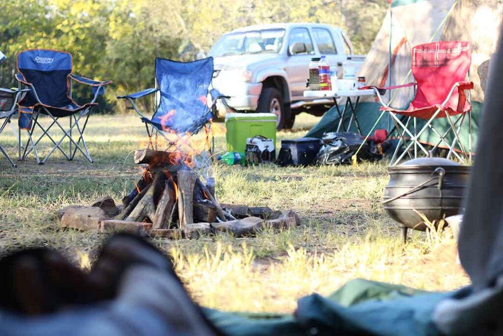 Different types of campsites for vehicles.