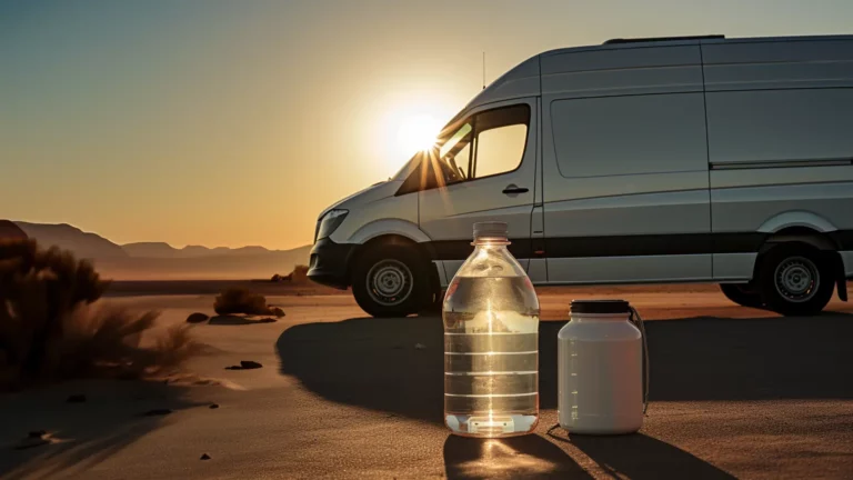 Sprinter Van with water jugs